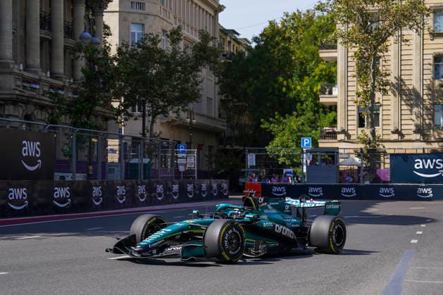 FORMULA 1 AZERBAIJAN GRAND PRIX 2026 Lance Stroll (CAN) 18 Aston Martin in practice during the Formula 1 Qatar Airways Azerbaijan Grand Prix 2026, Round 15 of the 2026 Formula 1 World Championship, WM, Weltmeisterschaft from 24th - 26th September 2026 at the Baku City Circuit, Baku, Azerbaijan. Credit: Robbie Hoad Every Second Media Editorial use only. All images are copyright Every Second Media Limited. No images may be reproduced without prior permission. Copyright: xIMAGO EveryxSecondxMediax ESM-2183-0166 RobbiexHoadx xEveryxSecondxMediax
