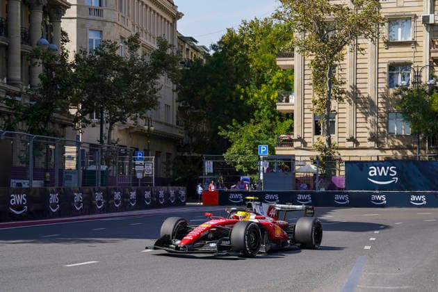 FORMULA 1 AZERBAIJAN GRAND PRIX 2026 Lewis Hamilton (GBR) 44 Ferrari in practice during the Formula 1 Qatar Airways Azerbaijan Grand Prix 2026, Round 15 of the 2026 Formula 1 World Championship, WM, Weltmeisterschaft from 24th - 26th September 2026 at the Baku City Circuit, Baku, Azerbaijan. Credit: Robbie Hoad Every Second Media Editorial use only. All images are copyright Every Second Media Limited. No images may be reproduced without prior permission. Copyright: xIMAGO EveryxSecondxMediax ESM-2183-0167 RobbiexHoadx xEveryxSecondxMediax