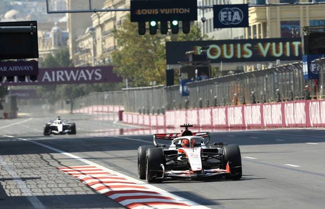 Formula 1 Azerbaijan Grand Prix BAKU, AZERBAIJAN - SEPTEMBER 24: Haas F1 Team driver Esteban Ocon takes part in the free practice session of the Azerbaijan Grand Prix, the 15th round of the 2026 Formula 1 World Championship, WM, Weltmeisterschaft at the Baku City Circuit in Baku, Azerbaijan on September 24, 2026. Resul Rehimov Anadolu Baku Azerbaijan. Editorial use only. Please get in touch for any other usage.  Copyright: x2026xAnadoluxResulxRehimovx