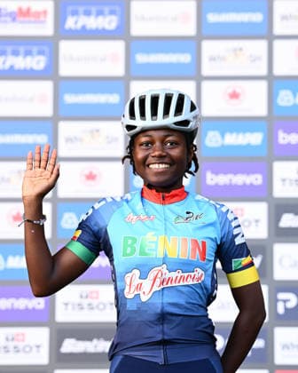 2026 UCI Road World Championships Picture by Simon Wilkinson SWpix.com - 24 09 2026 - Cycling - 2026 UCI Road World Championships - MontrÃ al, Canada - Women Under-23 Road Race - Georgette Vignonfodo (Benin) MontrÃ al Avenue du Parc Canada Copyright: x xSWpix.comx(t axPhotographyxHubxLtd)xSimonxWilkinson SWpix.comx SWP-3521-2202