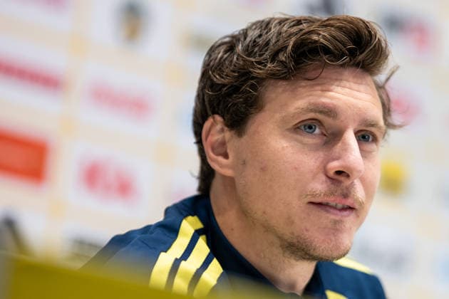September 24, 2026: Victor Nilsson Lindelöf of the Swedish men’s national soccer team at a press conference on September 24, 2026 in Stockholm. Photo: Jesper Zerman, BILDBYRAN, code JZ JZ0759. soccer, football, fotboll, Nations League, UEFA Nations League, press conference, Sweden, Sweden A, bbeng Copyright: JESPERxZERMAN BB260924JZ037