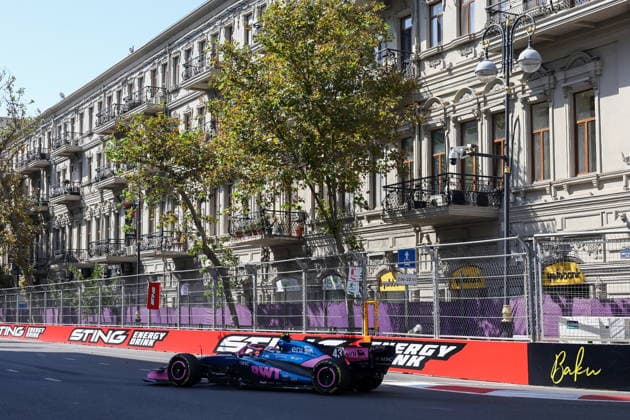 AZERBAIJAN, BAKU - SEPTEMBER 24, 2026: BWT Alpine F1 Team driver Franco Colapinto is seen during a practice session for the 2026 Formula One Azerbaijan Grand Prix at the Baku City Circuit. Danil Aikin TASS  98238019