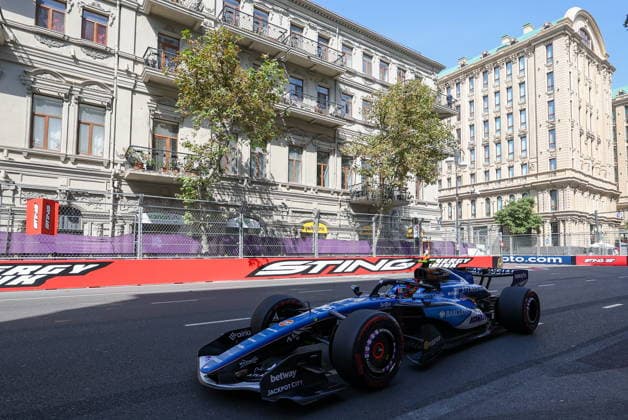AZERBAIJAN, BAKU - SEPTEMBER 24, 2026: Atlassian Williams F1 Team driver Carlos Sainz is seen during a practice session for the 2026 Formula One Azerbaijan Grand Prix at the Baku City Circuit. Danil Aikin TASS  98237844