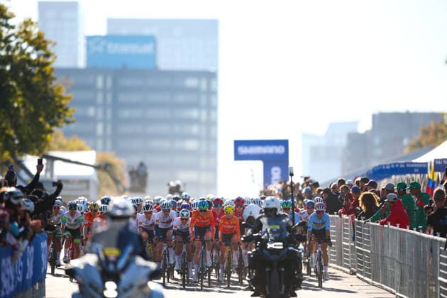 2026 UCI Road World Championships Picture by Vaughn Ridley SWpix.com - 24 09 2026 - Cycling - 2026 UCI Road World Championships - MontrÃ al, Canada - Women Under 23 Road Race - The Peloton Copyright: x xSWpix.comx(t axPhotographyxHubxLtd)xVaughnxRidley SWpix.comx SWP-3521-2260