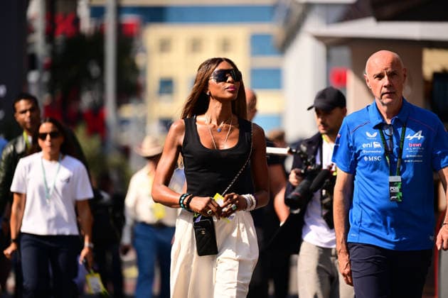 F1 Grand Prix of Azerbaijan - Practice Naomi Campbell walks during free practice of the Formula 1 Azerbaijan Grand Prix at the Baku City Circuit in Baku, Azerbaijan, on September 24, 2026. Baku Caucasus Azerbaijan  Copyright: xAndreaxDiodatox originalFilename:diodato-azerbaij260924_nptPT.jpg