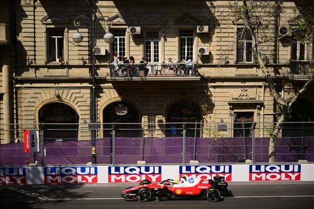 F1 Grand Prix of Azerbaijan - Practice Lewis Hamilton of Scuderia Ferrari drives during free practice of the Formula 1 Azerbaijan Grand Prix at the Baku City Circuit in Baku, Azerbaijan, on September 24, 2026. Baku Caucasus Azerbaijan  Copyright: xAndreaxDiodatox originalFilename:diodato-azerbaij260924_np8KN.jpg