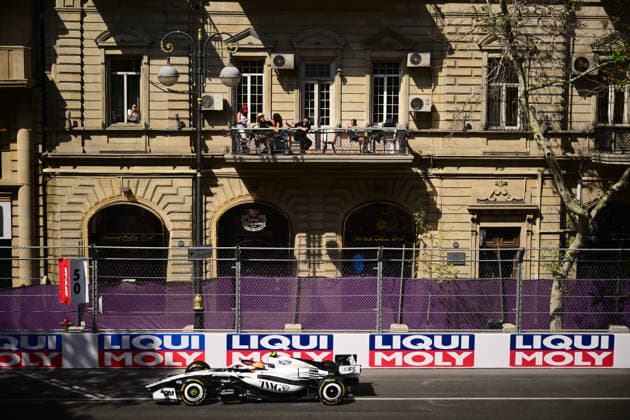 F1 Grand Prix of Azerbaijan - Practice Valtteri Bottas of the Cadillac F1 Team drives during free practice at the Formula 1 Azerbaijan Grand Prix at the Baku City Circuit in Baku, Azerbaijan, on September 24, 2026. Baku Caucasus Azerbaijan  Copyright: xAndreaxDiodatox originalFilename:diodato-azerbaij260924_npb9x.jpg