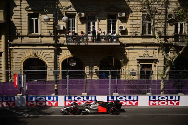 F1 Grand Prix of Azerbaijan - Practice A Formula 1 driver drives during free practice at the Baku City Circuit in Baku, Azerbaijan, on September 24, 2026. Baku Caucasus Azerbaijan  Copyright: xAndreaxDiodatox originalFilename:diodato-azerbaij260924_npBzl.jpg