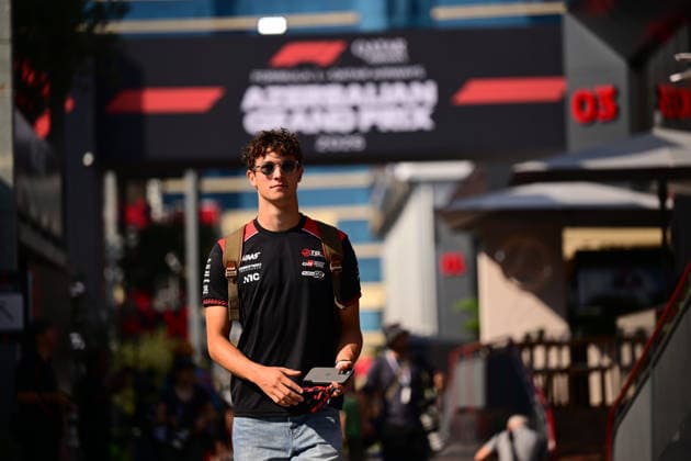 F1 Grand Prix of Azerbaijan - Practice Oliver Bearman of the Haas F1 Team drives during free practice at the Formula 1 Azerbaijan Grand Prix at the Baku City Circuit in Baku, Azerbaijan, on September 24, 2026. Baku Caucasus Azerbaijan  Copyright: xAndreaxDiodatox originalFilename:diodato-azerbaij260924_npfZk.jpg