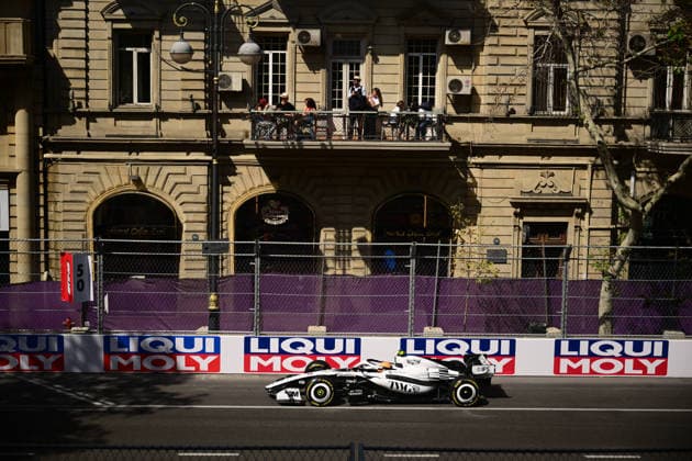 F1 Grand Prix of Azerbaijan - Practice A Formula 1 driver drives during free practice at the Baku City Circuit in Baku, Azerbaijan, on September 24, 2026. Baku Caucasus Azerbaijan  Copyright: xAndreaxDiodatox originalFilename:diodato-azerbaij260924_npgLr.jpg