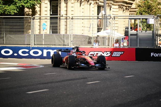 F1 Grand Prix of Azerbaijan - Practice Charles Leclerc of Scuderia Ferrari drives during free practice at the Formula 1 Azerbaijan Grand Prix at the Baku City Circuit in Baku, Azerbaijan, on September 24, 2026. Baku Caucasus Azerbaijan  Copyright: xAndreaxDiodatox originalFilename:diodato-azerbaij260924_npwOi.jpg