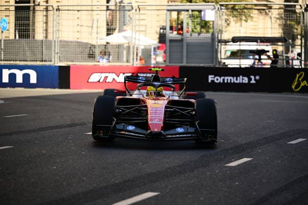 F1 Grand Prix of Azerbaijan - Practice Lewis Hamilton of Scuderia Ferrari drives during free practice of the Formula 1 Azerbaijan Grand Prix at the Baku City Circuit in Baku, Azerbaijan, on September 24, 2026. Baku Caucasus Azerbaijan  Copyright: xAndreaxDiodatox originalFilename:diodato-azerbaij260924_npWsW.jpg