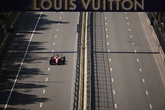 F1 Grand Prix of Azerbaijan - Practice Charles Leclerc of Scuderia Ferrari drives during free practice at the Formula 1 Azerbaijan Grand Prix at the Baku City Circuit in Baku, Azerbaijan, on September 24, 2026. Baku Caucasus Azerbaijan  Copyright: xAndreaxDiodatox originalFilename:diodato-azerbaij260924_npYaB.jpg