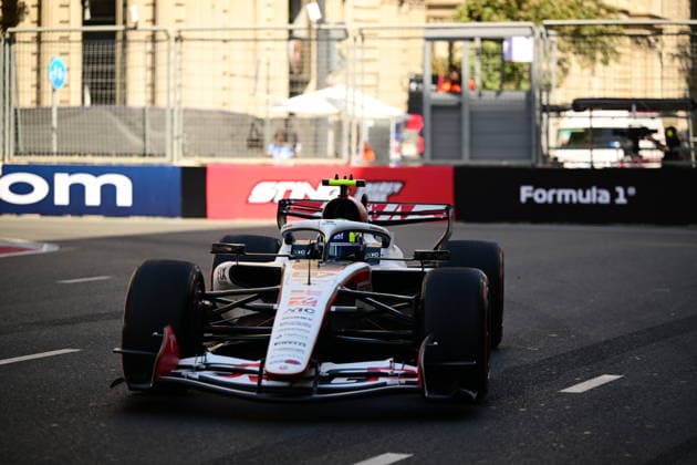 F1 Grand Prix of Azerbaijan - Practice Oliver Bearman of the Haas F1 Team drives during free practice at the Formula 1 Azerbaijan Grand Prix at the Baku City Circuit in Baku, Azerbaijan, on September 24, 2026. Baku Caucasus Azerbaijan  Copyright: xAndreaxDiodatox originalFilename:diodato-azerbaij260924_npyj5.jpg