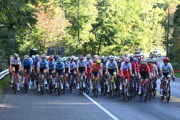 UCI 2026 Road World Championship, WM, Weltmeisterschaft Montreal 24 09 2026 MONTREAL, CANADA - SEPTEMBER 24 : illustration picture peloton during the Women U23 cycling road race of the 2026 UCI Road World Championships 93th edition an UCI World Championships cycling race of 134 km with start in Montreal and finish in Montreal on September 24, 2026 in Montreal, Canada, 24 09 2026 ( Montreal Canada  Copyright: xZacxWilliamsx