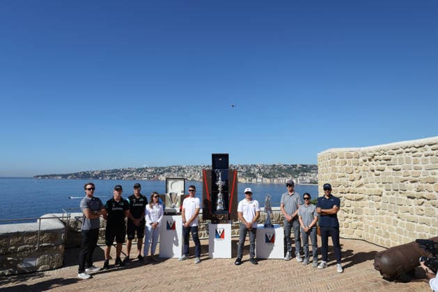 press conference, PK, Pressekonferenz Skipper during the practice race of the Louis Vuitton 38th America s Cup, Naples, Italy, September 24, 2026  Copyright: xAlessandroxGarofalo LaPressex