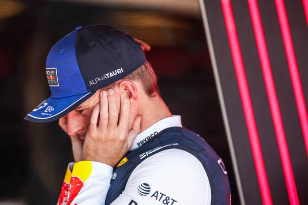 (260924) -- BAKU, Sept. 24, 2026 -- Red Bull s Max Verstappen of the Netherlands prepares before the practice session of the Formula One Azerbaijan Grand Prix at the Baku City Circuit in Baku, capital of Azerbaijan, Sept. 24, 2026. (Photo by Qian Jun Xinhua) (SP)AZERBAIJAN-BAKU-F1-GRAND PRIX 2026-PRACTICE ChenxJunfeng 
