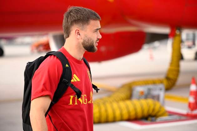 Italy v Belgium - UEFA Nations League 2026 Media Activities 24 09 2026 ROME, ITALY - SEPTEMBER 24 : Raskin Nicolas midfielder of Belgium pictured during arrival at the airport prior the UEFA Nations League tournament league phase matchday 1 group A1 match between Italy and Belgium on September 24, 2026 in Rome, Italy, 24 09 2026 Rome Italy  Copyright: xTomasxSiskx