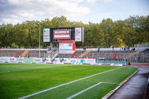September 24, 2026, Soccer, 2026–2027 Season, Friendly Match, Rot-Weiß Oberhausen vs. FC Schalke 04, Stadium Overview, Niederrhein Stadium xRHR PHOTO YYx Copyright: KROEGER RHR-FOTOx RHR-FOTO YY