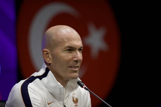 Ahead of Turkiye v France - UEFA Nations League KOCAELI, TURKIYE - SEPTEMBER 24: Head coach of the France national football team Zinedine Zidane holds a press conference, PK, Pressekonferenz ahead of their upcoming UEFA Nations League League A Group 1 match against Turkiye at Kocaeli Stadium in Izmit, Kocaeli, Turkiye, on September 24, 2026. Tahir Turan Eroglu Anadolu Kocaeli Turkey. Editorial use only. Please get in touch for any other usage.  Copyright: x2026xAnadoluxTahirxTuranxEroglux