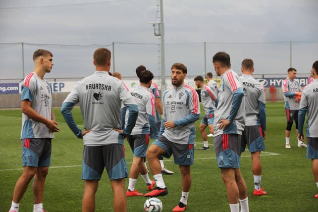 Croatia National Football Team: Training and press conference, PK, Pressekonferenz Nikola Vlasic of Croatia during training session of Croatia national football team on September 24, 2026 in Rijeka, Croatia.  GoranxKovacic PIXSELL