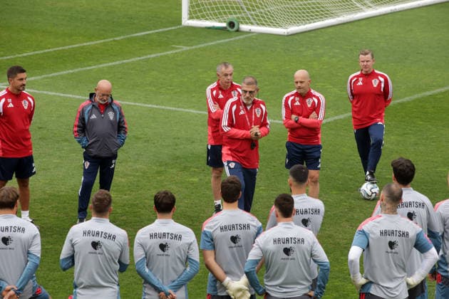 Croatia National Football Team: Training and press conference, PK, Pressekonferenz Players of Croatia during training session of Croatia national football team on September 24, 2026 in Rijeka, Croatia.  GoranxKovacic PIXSELL