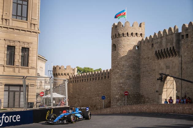 Formula 1 Azerbaijan Grand Prix - Second practice Session - Baku Williams driver Alex Albon (23) during the second practice session ahead of the Formula One Azerbaijan Grand Prix at the Baku City Circuit in Baku on September 24, 2026. Photo by Alexis Jumeau ABACAPRESS.COM Bakou  Copyright: xJumeauxAlexis ABACAx
