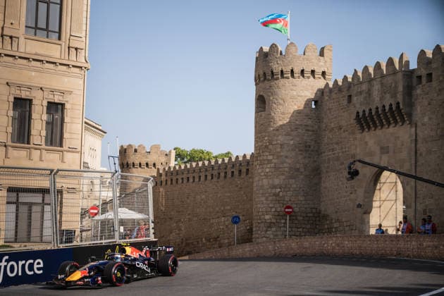 Formula 1 Azerbaijan Grand Prix - Second practice Session - Baku Red Bull Racing driver Isack Hadjar (6) during the second practice session ahead of the Formula One Azerbaijan Grand Prix at the Baku City Circuit in Baku on September 24, 2026. Photo by Alexis Jumeau ABACAPRESS.COM Bakou  Copyright: xJumeauxAlexis ABACAx