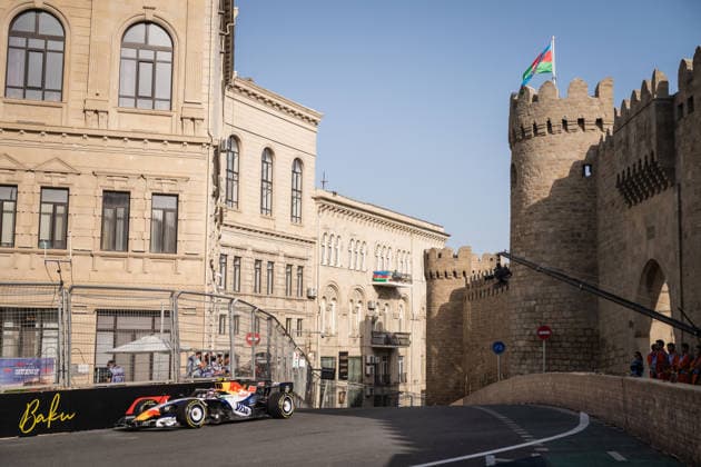 Formula 1 Azerbaijan Grand Prix - Second practice Session - Baku Red Bull Racing driver Liam Lawson (30) during the second practice session ahead of the Formula One Azerbaijan Grand Prix at the Baku City Circuit in Baku on September 24, 2026. Photo by Alexis Jumeau ABACAPRESS.COM Bakou  Copyright: xJumeauxAlexis ABACAx