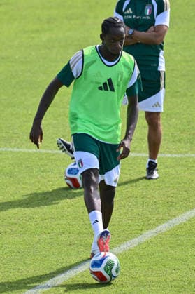 IPA88920454 - Italian player Eddy Kouadio during TEAM ITALY - TRAINING, a UEFA Nations League soccer match in Florence, Italy, on September 24, 2026  Copyright: xLisaxGuglielmi IPAxSportx xx IPA88920454