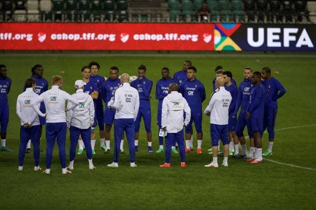 Ahead of Turkiye v France - UEFA Nations League KOCAELI, TURKIYE - SEPTEMBER 24: Members of the France national football team conduct a training session under the guidance of head coach Zinedine Zidane ahead of their upcoming UEFA Nations League League A Group 1 match against Turkiye at Kocaeli Stadium in Izmit, Kocaeli, Turkiye, on September 24, 2026. Tahir Turan Eroglu Anadolu Kocaeli Turkey. Editorial use only. Please get in touch for any other usage.  Copyright: x2026xAnadoluxTahirxTuranxEroglux