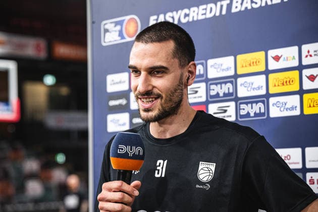 1st Basketball Bundesliga, easyCredit BBL, 2026–2027 Season, Men s Division, Regular Season, Matchday 2, September 24, 2026, RASTA Vechta vs. Bamberg Baskets, Daniel Keppeler 31, BMA365, Bamberg Baskets before the game, Vechta, RASTA Dome, Lower Saxony, Germany