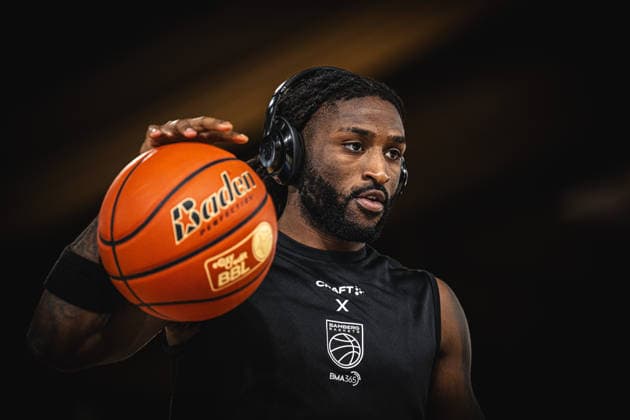 1st Basketball Bundesliga, easyCredit BBL, 2026–2027 Season, Men s Division, Regular Season, Matchday 2, September 24, 2026, RASTA Vechta, Bamberg Baskets, Jordan Jones, 4, BMA365, Bamberg Baskets before the game, Vechta, RASTA Dome, Lower Saxony, Germany