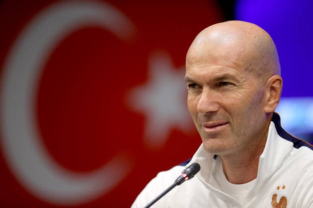 Ahead of Turkiye v France - UEFA Nations League KOCAELI, TURKIYE - SEPTEMBER 24: Head coach of the France national football team Zinedine Zidane holds a press conference, PK, Pressekonferenz ahead of their upcoming UEFA Nations League League A Group 1 match against Turkiye at Kocaeli Stadium in Izmit, Kocaeli, Turkiye, on September 24, 2026. Ali Atmaca Anadolu Kocaeli Turkey. Editorial use only. Please get in touch for any other usage.  Copyright: x2026xAnadoluxAlixAtmacax
