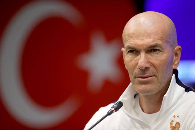 Ahead of Turkiye v France - UEFA Nations League KOCAELI, TURKIYE - SEPTEMBER 24: Head coach of the France national football team Zinedine Zidane holds a press conference, PK, Pressekonferenz ahead of their upcoming UEFA Nations League League A Group 1 match against Turkiye at Kocaeli Stadium in Izmit, Kocaeli, Turkiye, on September 24, 2026. Ali Atmaca Anadolu Kocaeli Turkey. Editorial use only. Please get in touch for any other usage.  Copyright: x2026xAnadoluxAlixAtmacax