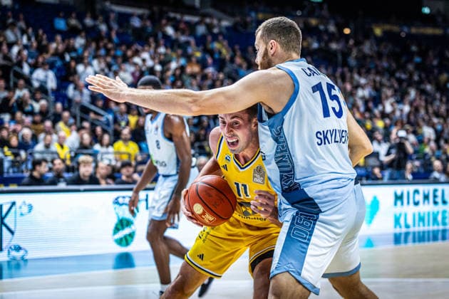 Basketball Berlin, September 24, 2026; 2026–2027 Season; EasyCredit BBL 1 Bundesliga Men s Division; Alba Berlin vs. Skyliners Frankfurt; Joe Wieskamp (Alba Berlin, No. 11) vs. Radii Caisin (Frankfurt, No. 15)