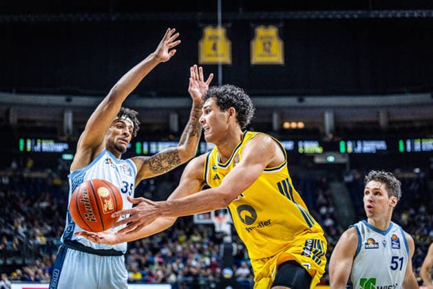 Basketball Berlin, September 24, 2026; 2026–2027 Season; EasyCredit BBL 1 Bundesliga Men s Division; Alba Berlin vs. Skyliners Frankfurt; Brandon Angel (Alba Berlin, No. 21); Roman Bedime (Frankfurt, No. 35)