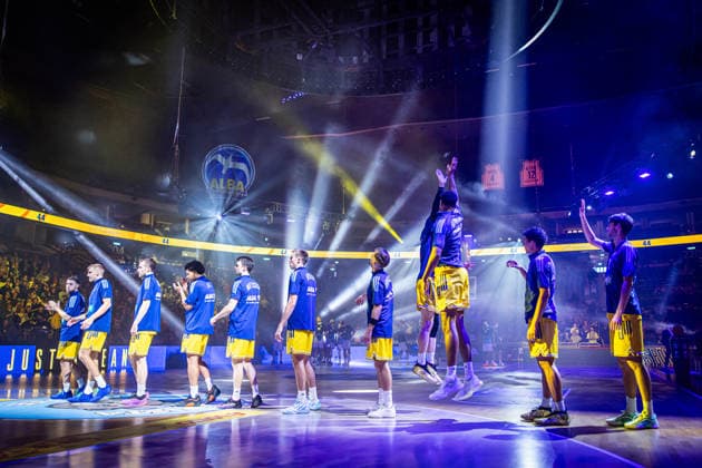 Basketball Berlin, September 24, 2026; 2026–2027 Season; EasyCredit BBL 1 Bundesliga Men s Division; Alba Berlin vs. Skyliners Frankfurt; Alba Team Introduction