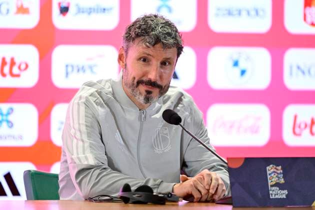 Italy v Belgium - UEFA Nations League 2026 Media Activities 24 09 2026 ROME, ITALY - SEPTEMBER 24 : Van Bommel Mark head coach of Belgium speaking with the media during a pre-match press conference, PK, Pressekonferenz ahead of the UEFA Nations League tournament league phase matchday 1 group A1 match between Italy and Belgium on September 24, 2026 in Rome, Italy, 24 09 2026 Rome Italy  Copyright: xJanxDexMeuleneirx