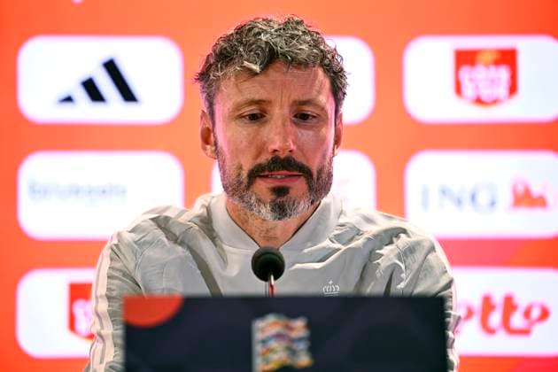 Italy v Belgium - UEFA Nations League 2026 Media Activities 24 09 2026 ROME, ITALY - SEPTEMBER 24 : Van Bommel Mark head coach of Belgium speaking with the media during a pre-match press conference, PK, Pressekonferenz ahead of the UEFA Nations League tournament league phase matchday 1 group A1 match between Italy and Belgium on September 24, 2026 in Rome, Italy, 24 09 2026 Rome Italy  Copyright: xTomasxSiskx