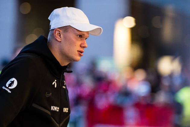 September 24, 2026: Erling Braut Haaland of Norway arrives ahead of the Nations League soccer match between Norway and Denmark on September 24, 2026 in Oslo. Photo by Marius Simensen, BILDBYRAN COP 238 VG1005 bbeng Denmark football soccer international match Nations League Norway  Copyright: MARIUSxSIMENSEN BB260924BB848