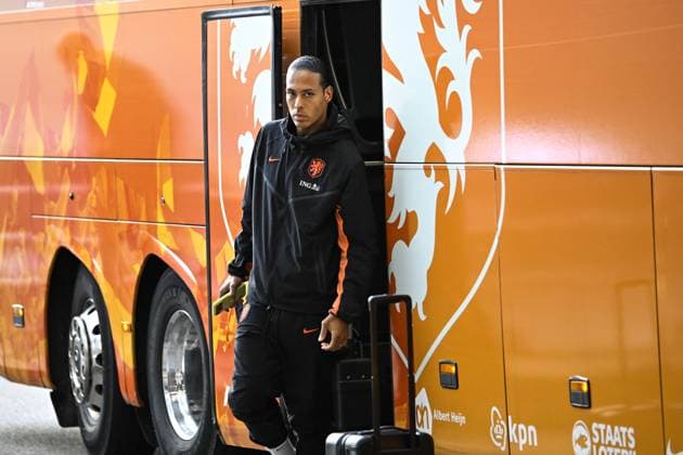 AMSTERDAM - Virgil van Dijk of the Netherlands arrives for the UEFA Nations League match between the Netherlands and Germany at the Johan Cruijff ArenA on September 24, 2026 in Amsterdam, the Netherlands. ANP OLAF KRAAK UEFA Nations League 2025 26 xVIxANPxSportx xxANPxIVx 569950186 originalFilename: 569950186.jpg