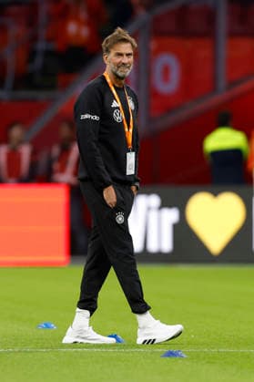 Amsterdam, Netherlands, 24th September 2026. Jurgen Klopp, head coach of Germany walks on the pitch before the Netherlands vs Germany UEFA Nations League match at the Johan Cruyff Arena, Amsterdam. Picture credit should read: Cody Froggatt Sportimage EDITORIAL USE ONLY. No use with unauthorised audio, video, data, fixture lists, club league logos or live services. Online in-match use limited to 120 images, no video emulation. No use in betting, games or single club league player publications. SPI_013_CF_NETHERLANDS_V_GERMANY SPI-5017-0013