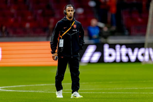 AMSTERDAM Netherlands forward Crysencio Summerville during the UEFA Nations League match between the Netherlands and Germany at the Johan Cruijff ArenA on September 24, 2026, in Amsterdam, Netherlands. Photo by DeFodi Images