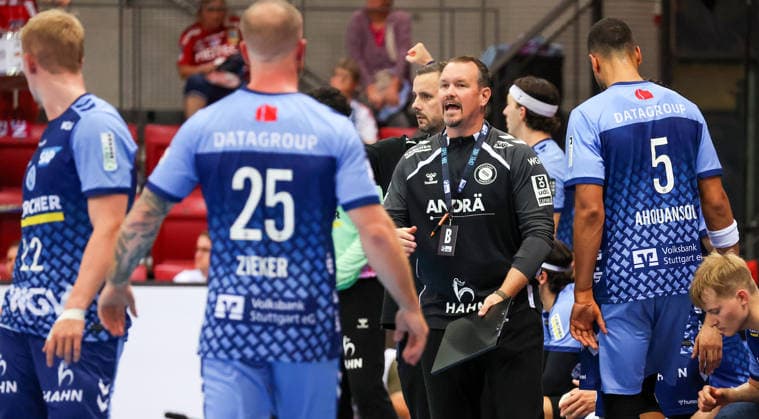 September 24, 2026, Germany, Stuttgart, DHB Cup 2026–2027 Season, TVB Stuttgart vs. HC Erlangen, TVB Coach Misha Kaufmann