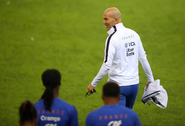 France complete preparations for UEFA Nations League match against Turkiye ISTANBUL, TURKIYE - SEPTEMBER 24: Head coach Zinedine Zidane of France leads a training session at the TFF Hasan Dogan National Teams Camp and Training Facilities ahead of their UEFA Nations League A Group 1 match between Turkiye and France in Kocaeli, Turkiye, September 24, 2026. Ali Atmaca Anadolu Kocaeli Turkey. Editorial use only. Please get in touch for any other usage.  Copyright: x2026xAnadoluxAlixAtmacax
