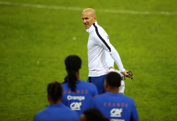 France complete preparations for UEFA Nations League match against Turkiye ISTANBUL, TURKIYE - SEPTEMBER 24: Head coach Zinedine Zidane of France leads a training session at the TFF Hasan Dogan National Teams Camp and Training Facilities ahead of their UEFA Nations League A Group 1 match between Turkiye and France in Kocaeli, Turkiye, September 24, 2026. Ali Atmaca Anadolu Kocaeli Turkey. Editorial use only. Please get in touch for any other usage.  Copyright: x2026xAnadoluxAlixAtmacax