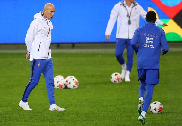 France complete preparations for UEFA Nations League match against Turkiye ISTANBUL, TURKIYE - SEPTEMBER 24: Head coach Zinedine Zidane of France leads a training session at the TFF Hasan Dogan National Teams Camp and Training Facilities ahead of their UEFA Nations League A Group 1 match between Turkiye and France in Kocaeli, Turkiye, September 24, 2026. Ali Atmaca Anadolu Kocaeli Turkey. Editorial use only. Please get in touch for any other usage.  Copyright: x2026xAnadoluxAlixAtmacax