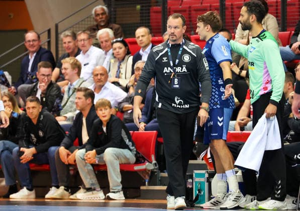 September 24, 2026, Germany, Stuttgart, DHB Cup 2026–2027 Season, TVB Stuttgart vs. HC Erlangen, TVB Coach Misha Kaufmann