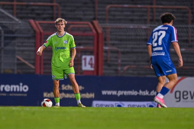 September 24, 2026, Soccer, 2026–2027 Season, Friendly Match, Rot-Weiß Oberhausen vs. FC Schalke 04, Niclas Damberg, FC Schalke 04 U19 xRHR PHOTO YYx Copyright: KROEGER RHR-FOTOx RHR-FOTO YY